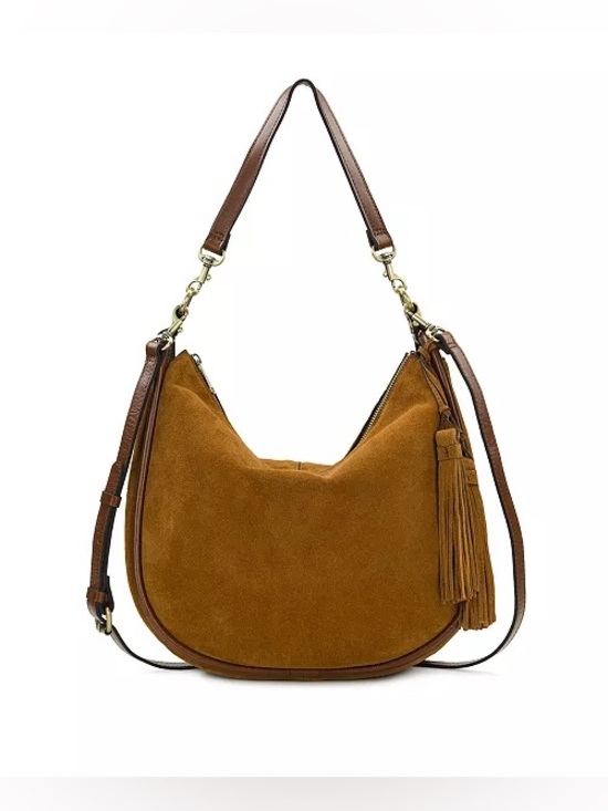 Patricia Nash Handbags - Patricia Nash Suede Leather Chiavari Cognac Tassel Bag see description